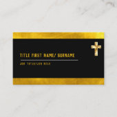 Christelijke geloofsbelijdenis predikant geestelij visitekaartje (Voorkant)