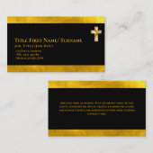 Christelijke geloofsbelijdenis predikant geestelij visitekaartje (Voorkant / Achterkant)