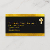 Christelijke geloofsbelijdenis predikant geestelij visitekaartje (Voorkant)