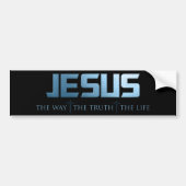 Christelijke geloofsbijbel Verse: Way Truth Life J Bumpersticker (Voorkant)