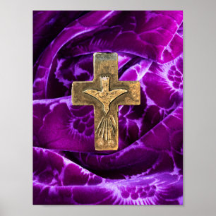 Christelijke geloofsovertuiging kruist Heilige Gee Poster