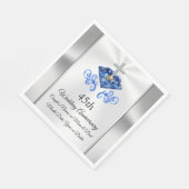 Christelijke Gepersonaliseerde 45e Jubileum ideeën Servet (Hoek)