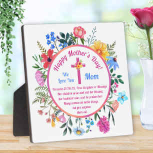 Christelijke geschenken voor Moederdag, gepersonal Fotoplaat
