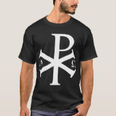Christelijke geschiedenis Alpha Omega Chi Rho byza T-shirt (Voorkant)