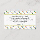 CHRISTELIJKE Geschriften Johannes 3:16 Visitekaartje (Achterkant)