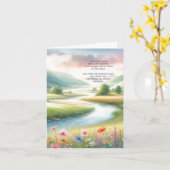 Christelijke Get Well Kaart: zegeningen voor herst Kaart (Gele Bloem)