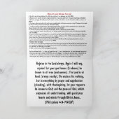 Christelijke Gevangene Kaart met Evangelie bericht (Binnen)