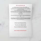 Christelijke Gevangene Kaart met Evangelie bericht (Binnen)