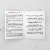 Christelijke Gevangene Kaart met Evangelie bericht (Binnen)