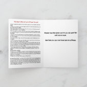 Christelijke Gevangene Kaart met Evangelie bericht (Binnen)