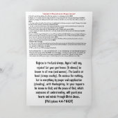 Christelijke Gevangene Kaart met Evangelie bericht (Binnen)