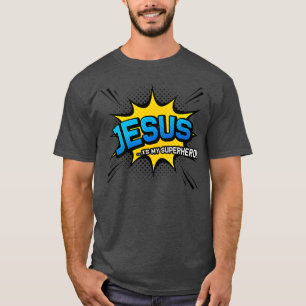 Christelijke Gift Jesus is mijn superheld Fun Comi T-shirt