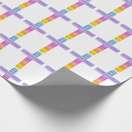 Christelijke Gift Wrap Cross Gift Wrap Papier Kleu (Hoek)