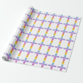 Christelijke Gift Wrap Cross Gift Wrap Papier Kleu (Uitgerold)