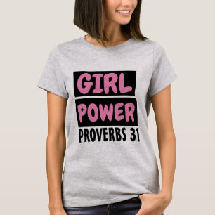 CHRISTELIJKE GIRL POWER Girls Dames T-Shirts T - s