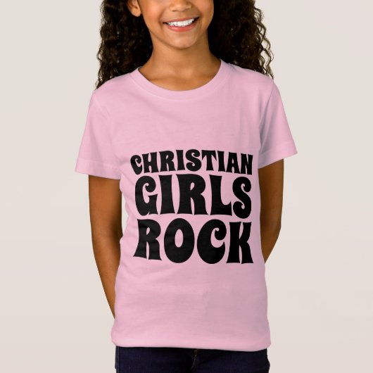 CHRISTELIJKE GIRLS ROCK T-shirts T - shirts (Voorkant)