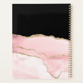 Christelijke God binnen haar roze zwarte goudmarme Planner (Achterkant)