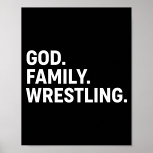Christelijke God. Familie. Worstelen. - Geloof Fam Poster