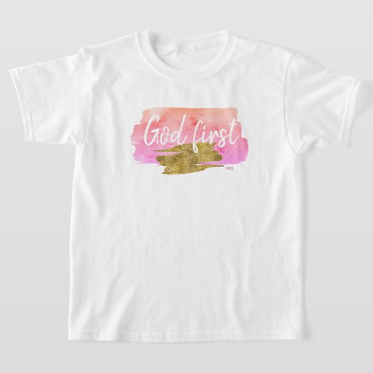 Christelijke God First T-Shirt (Laagn)