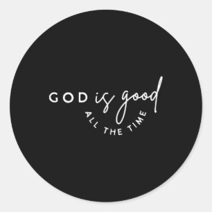 Christelijke God is altijd goed Bijbelvers Fai Ronde Sticker