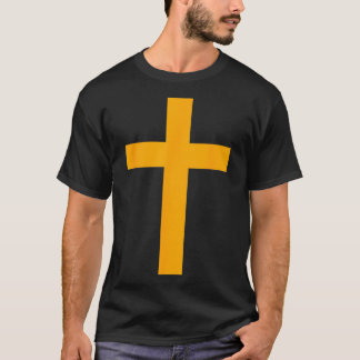 Christelijke God Jezus Kruis Sinaasappel T-shirt