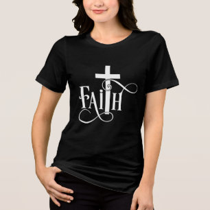 Christelijke God Op Maat Gemaakte Jezus Tri-Blend Shirt