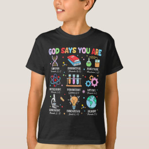 Christelijke God Zegt Ik Ben Bijbelvers Wetenschap T-shirt