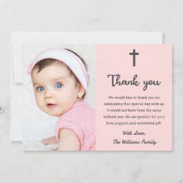 Christelijke goddelijke baptismgemeenschap bedankkaart