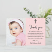 Christelijke goddelijke baptismgemeenschap bedankkaart (Staand voorkant)