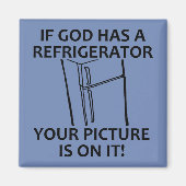 Christelijke God's koelkast Uw Afbeelding Magneet (Voorkant)