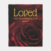 CHRISTELIJKE God's Love van de Valentijnsdag Fleece Deken (Voorkant)