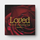 CHRISTELIJKE God's Love van de Valentijnsdag Fotoplaat (Voorkant)