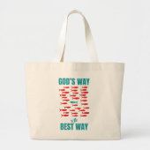 Christelijke GODS WEG BESTE MANIER Sardines Grote Tote Bag (Voorkant)