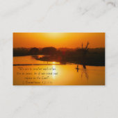 Christelijke Godsdienst Inspirerend God Visitekaartje (Achterkant)