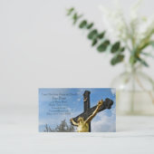 Christelijke Godsdienst Inspirerend God Visitekaartje (Staand voorkant)