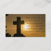 Christelijke Godsdienst Inspirerend God Visitekaartje (Achterkant)