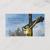Christelijke Godsdienst Inspirerend God Visitekaartje (Achterkant)