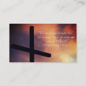 Christelijke Godsdienst Inspirerend God Visitekaartje (Achterkant)