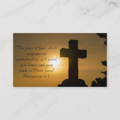 Christelijke Godsdienst Inspirerend God Visitekaartje (Achterkant)