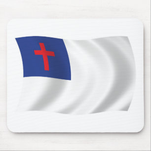 Christelijke godsdienst vlag muismat