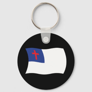 Christelijke godsdienst vlag sleutelhanger