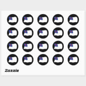 Christelijke godsdienst vlag sticker (Vel)
