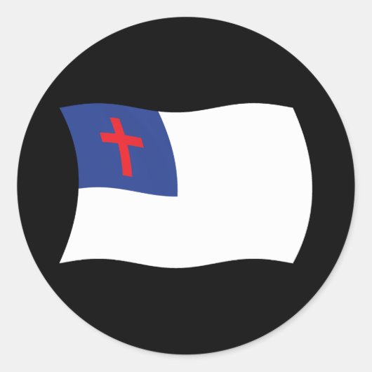 Christelijke godsdienst vlag sticker (Voorkant)