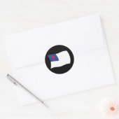 Christelijke godsdienst vlag sticker (Envelop)