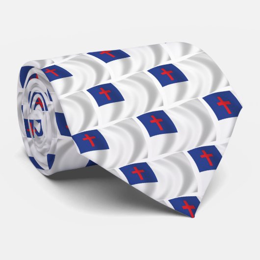Christelijke godsdienst vlag stropdas (Opgerold)