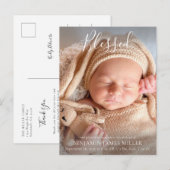 Christelijke godslasterlijke Mens van modern scrip Aankondigingskaart (Voorkant / Achterkant)