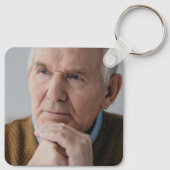 Christelijke Gold Cross Herdenking Foto Sleutelhanger (Achterkant)