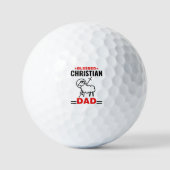 Christelijke golfbal cadeau voor papa golfballen (Voorkant)