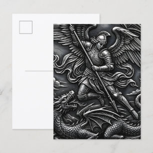 Christelijke gotische St. Michaël Aartsengel Gunme Briefkaart