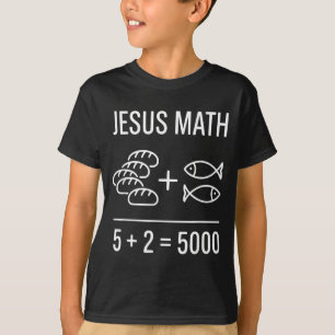 Christelijke Grappige Bijbel Wonder 2 Vissen 5 Bro T-shirt